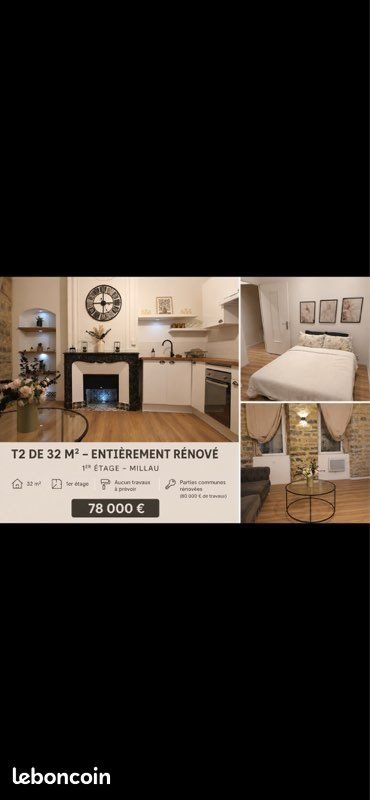 Appartement à vendre, 32m², Millau