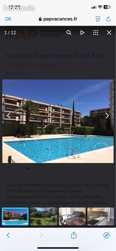 Appartement à louer, 70m², Saint-Raphaël