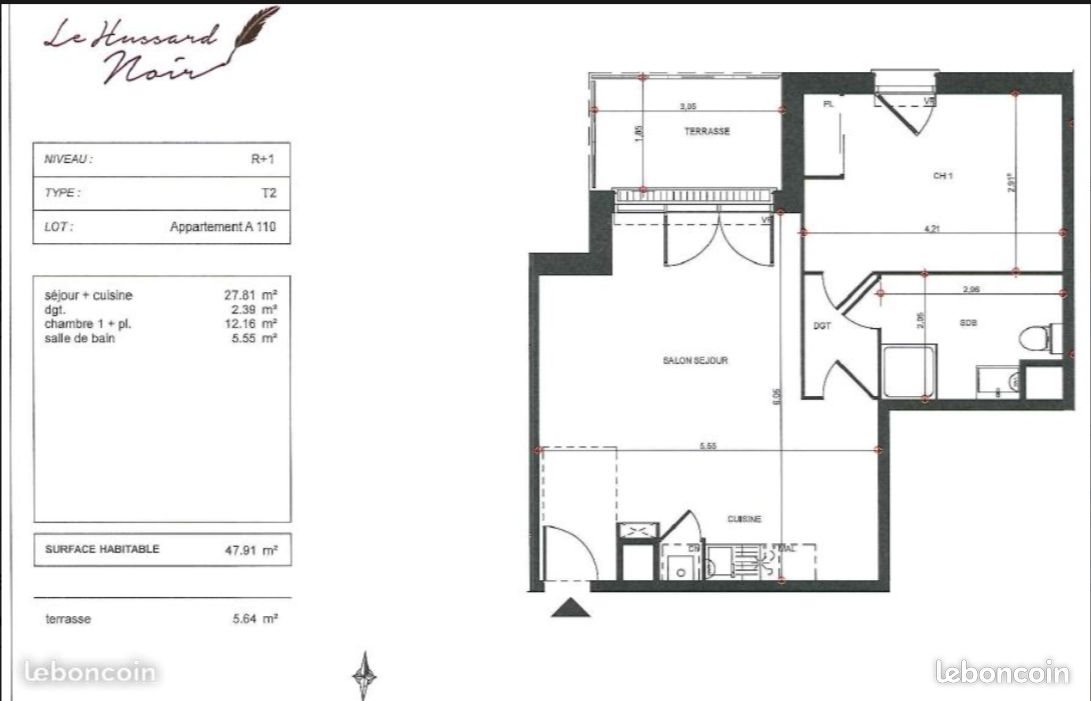 Appartement à vendre, 48m², Toulouse