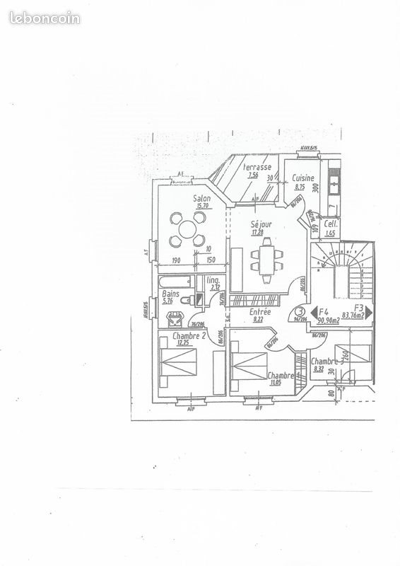Appartement à louer, 90m², Hundling
