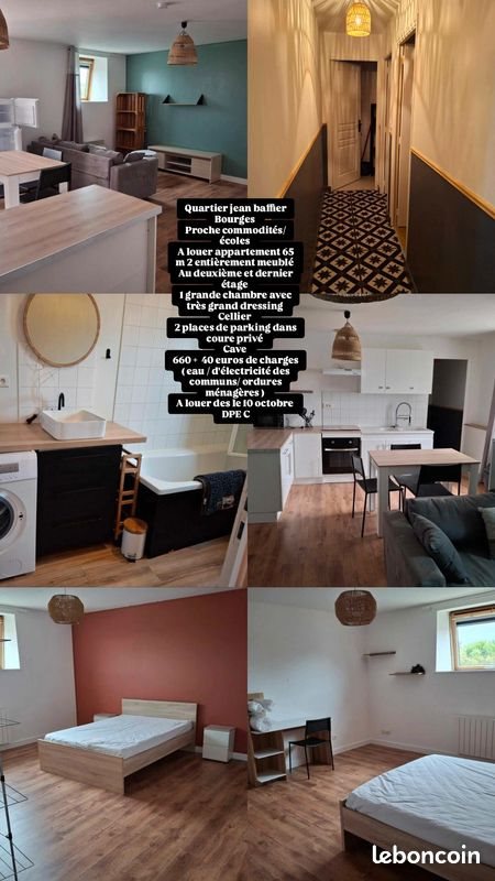 Appartement à louer, 65m², Bourges
