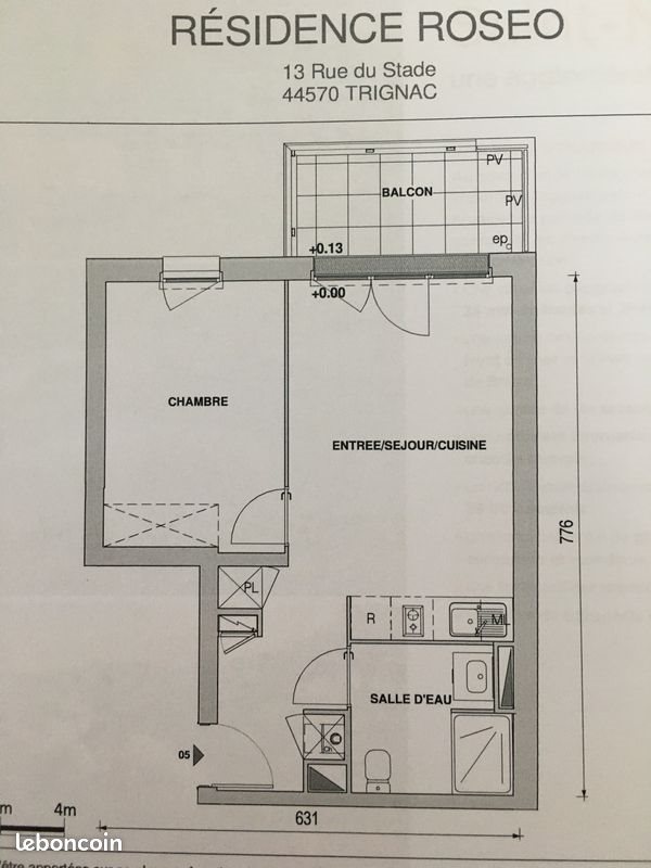 Appartement à louer, 40m², Trignac