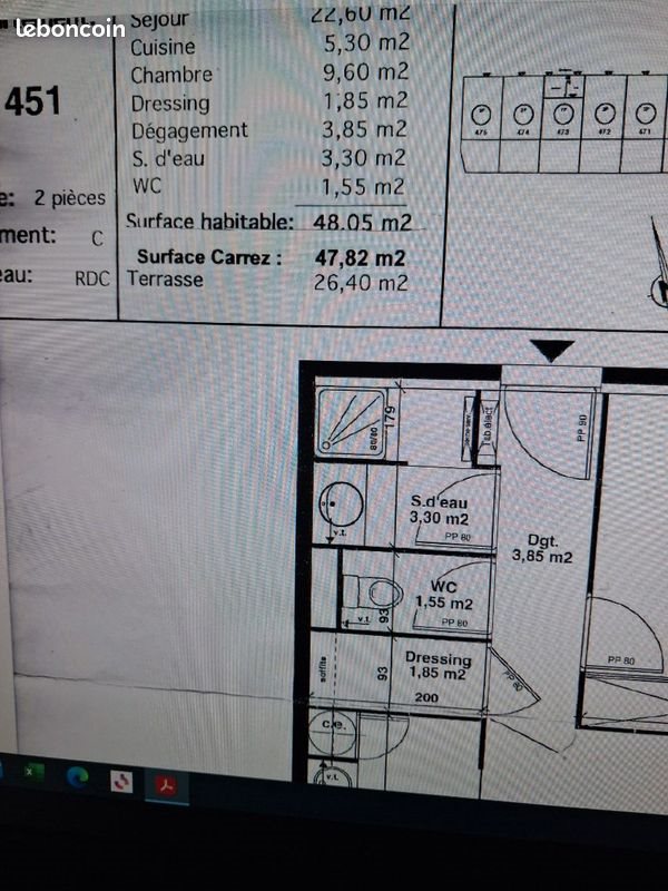 Appartement à vendre, 47m², Montpellier
