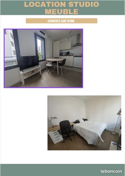 Appartement à louer, 24m², Asnières-sur-Seine