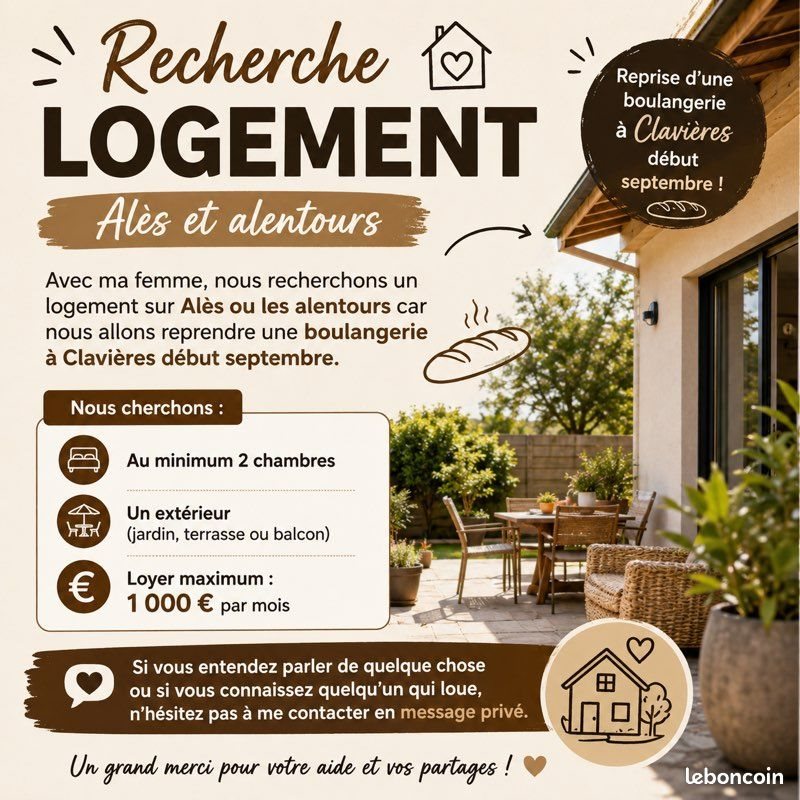 Maison à louer, 60m², Alès