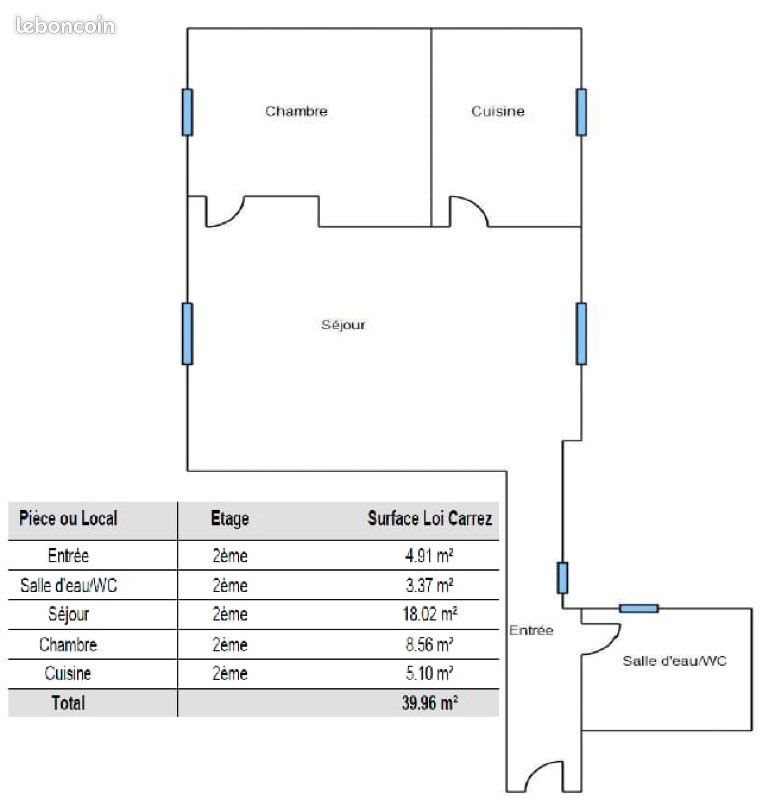 Appartement à vendre, 39m², Antony