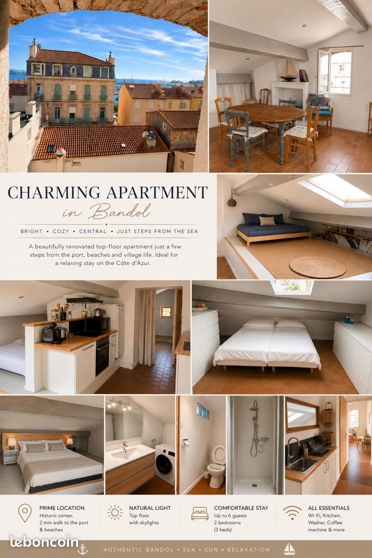Appartement à louer, 70m², Bandol