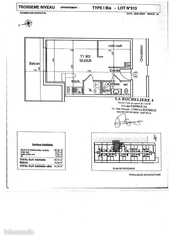 Appartement à louer, 31m², La Rochelle