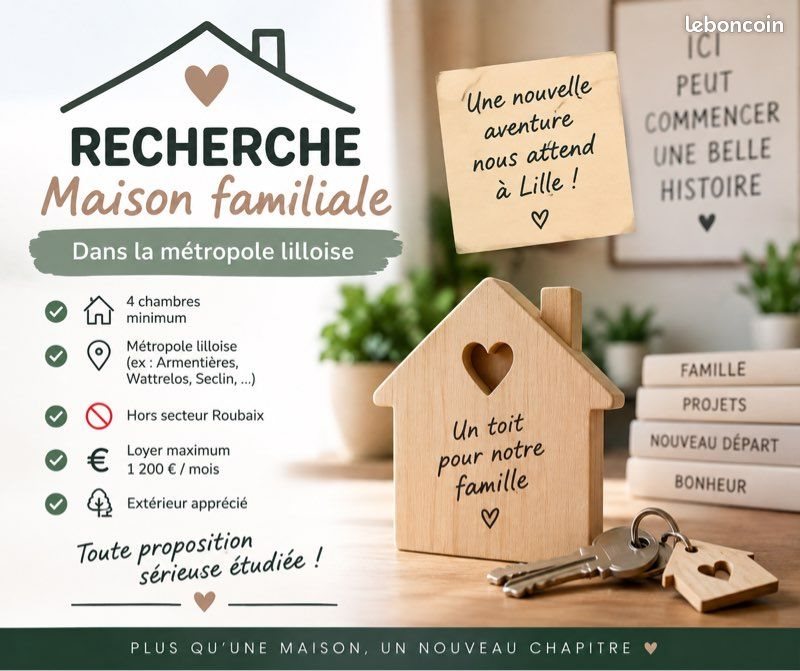 Maison à louer, 100m², Lille