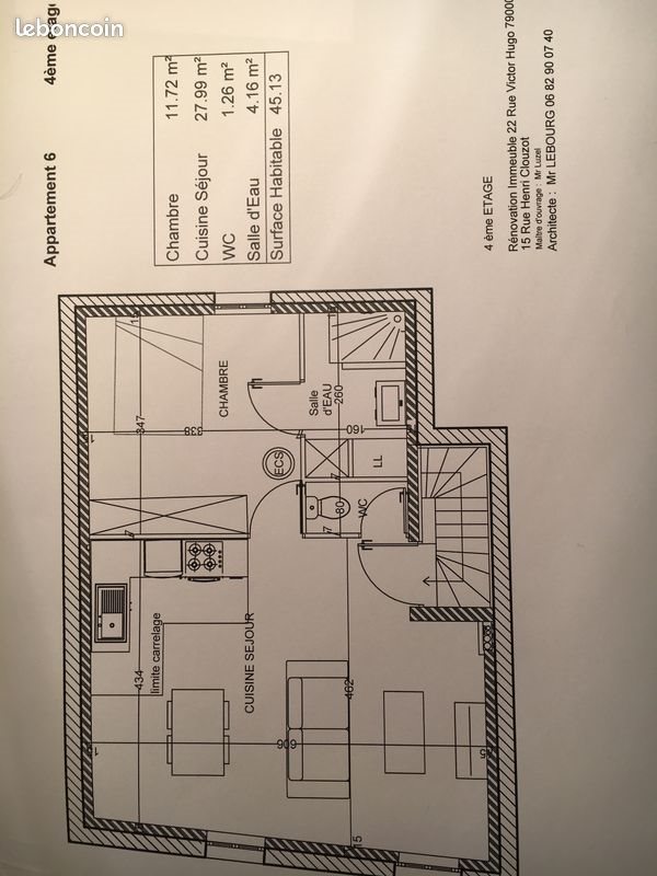 Appartement à louer, 45m², Niort