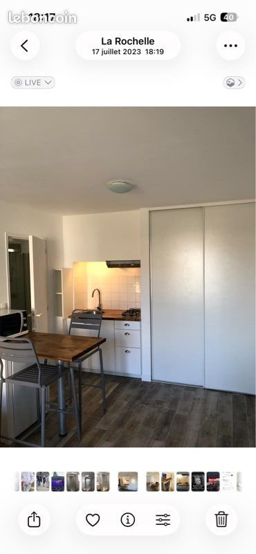 Appartement à louer, 19m², La Rochelle