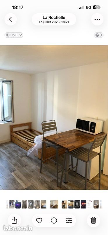 Appartement à louer, 19m², La Rochelle