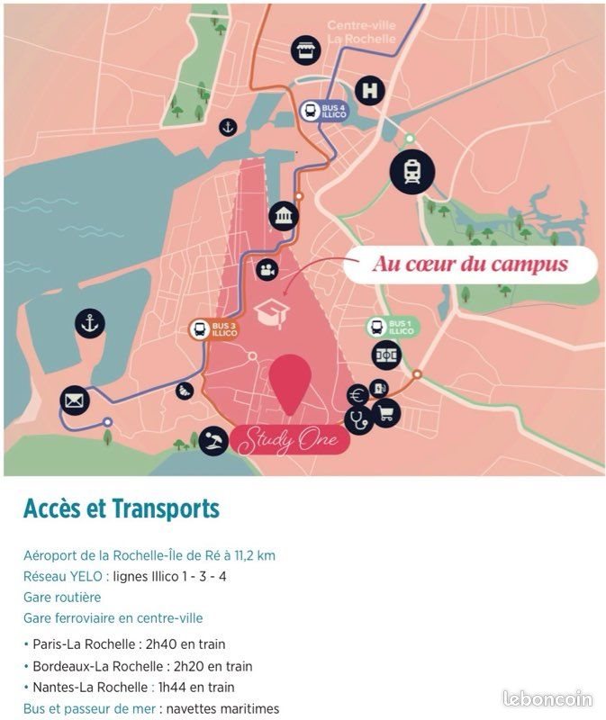 Appartement à louer, 18m², La Rochelle