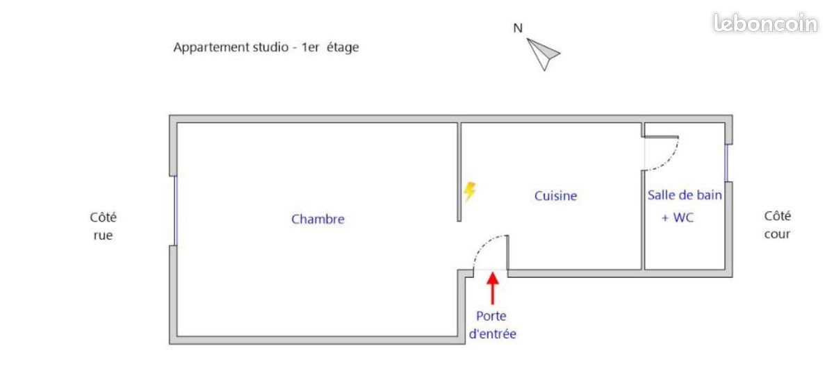 Appartement à louer, 24m², Pantin
