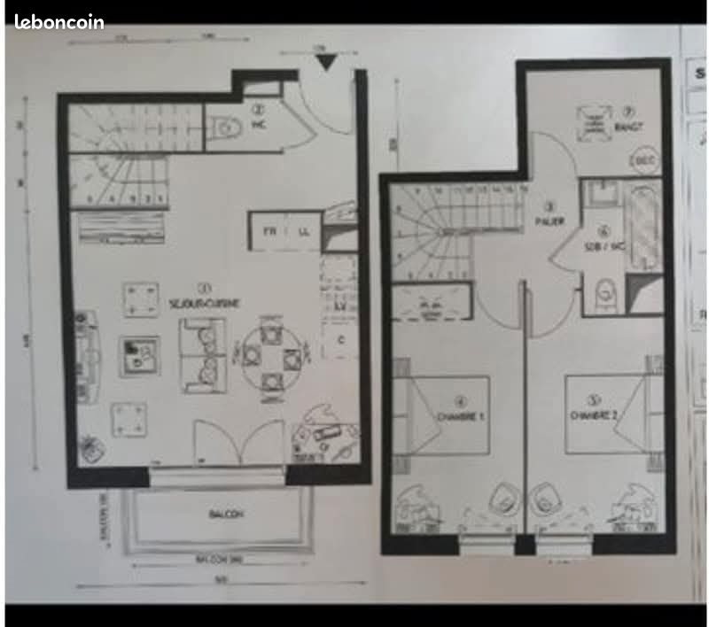 Appartement à louer, 59m², Thiverval-Grignon