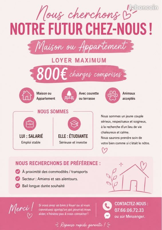 Appartement à louer, 40m², Dury