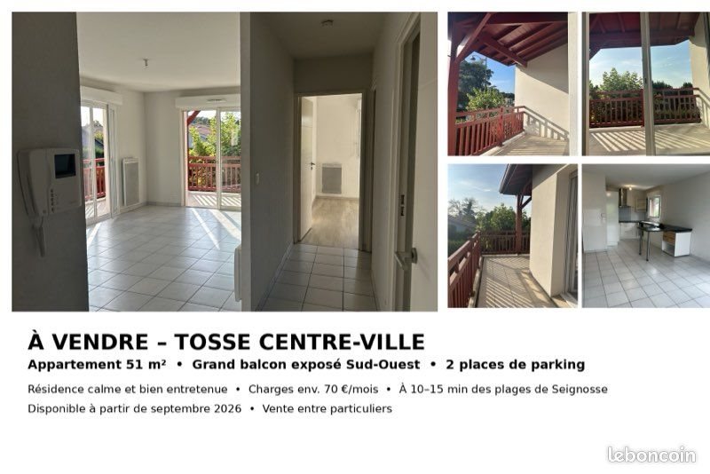 Appartement à vendre, 51m², Tosse