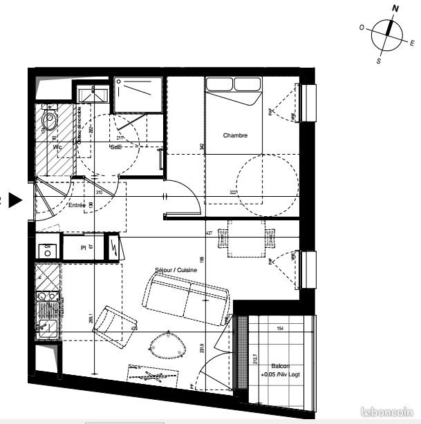 Appartement à louer, 42m², La Rochelle