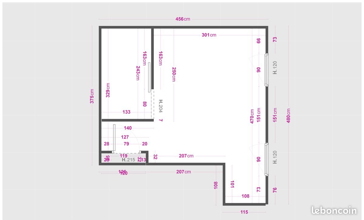Appartement à louer, 18m², Montaigu