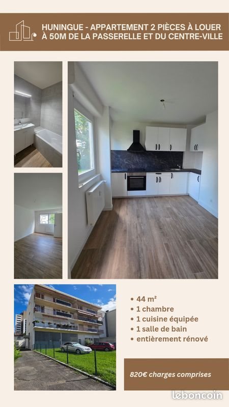 Appartement à louer, 44m², Huningue