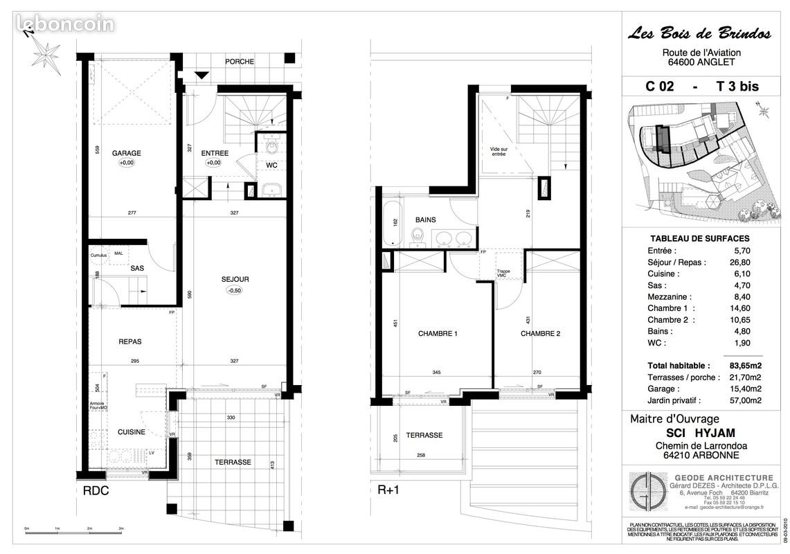 Maison à louer, 83m², Anglet