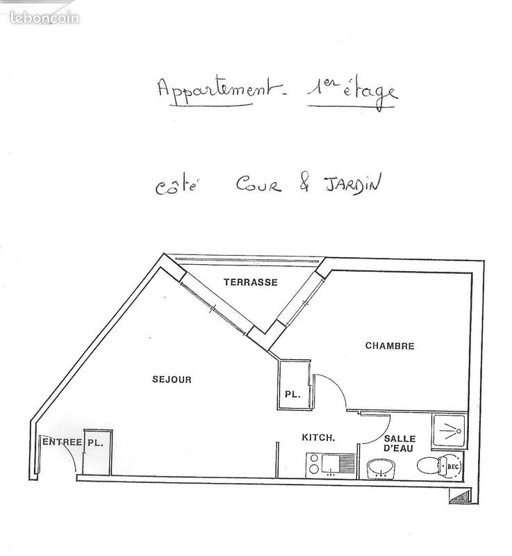 Appartement à louer, 40m², Nantes