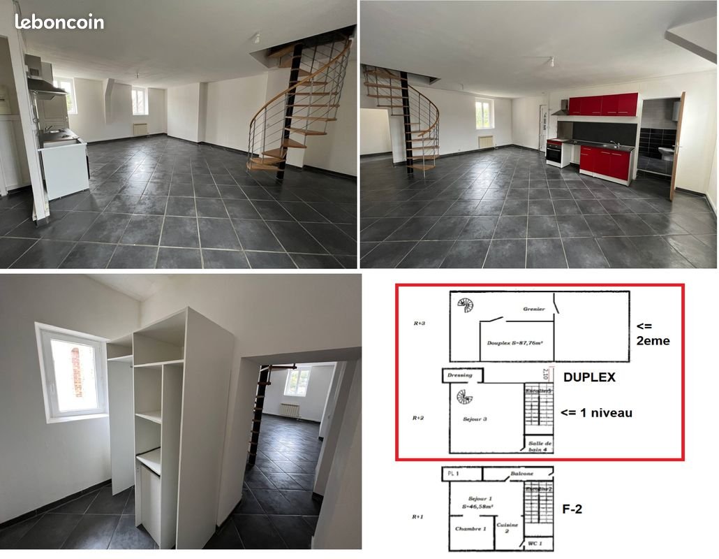 Appartement à louer, 88m², Châtillon-en-Bazois