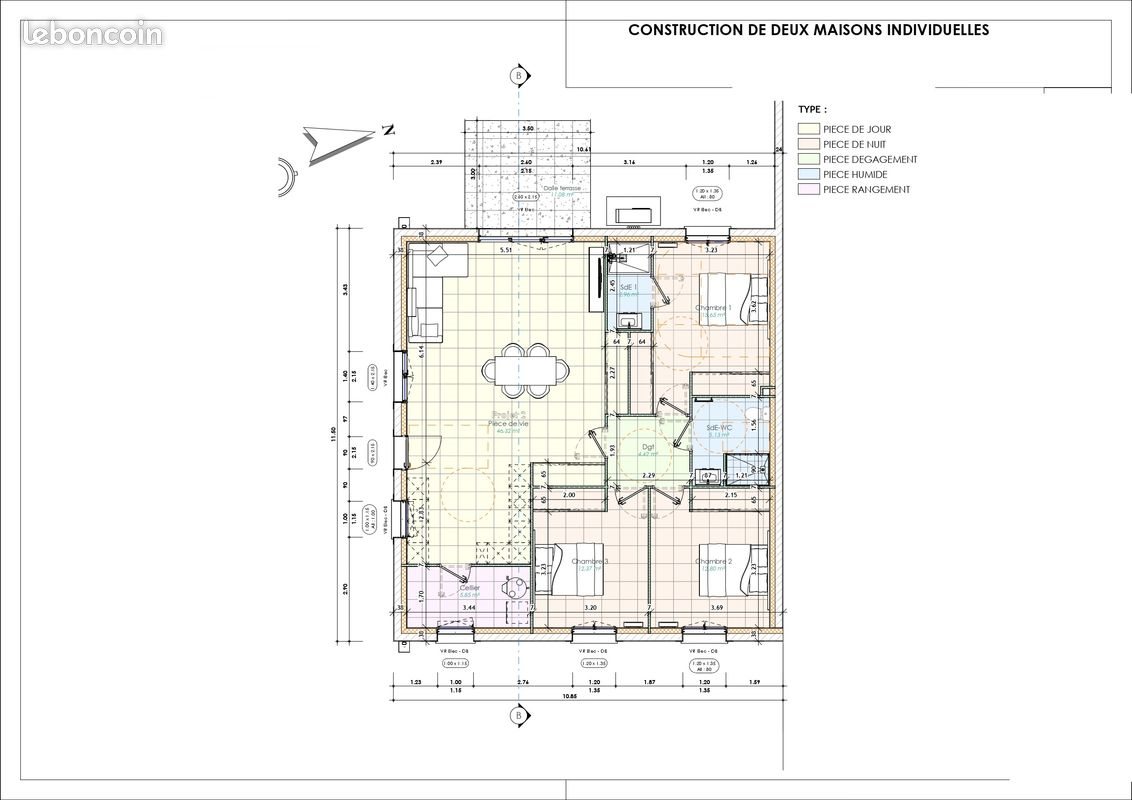 Maison à louer, 110m², Chauvigny