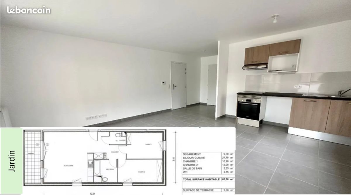 Appartement à louer, 67m², Grand-Couronne