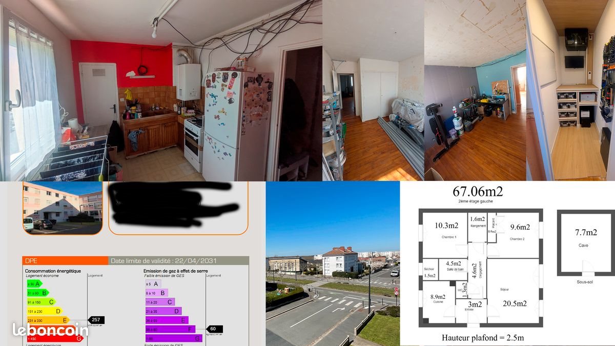 Appartement à vendre, 67m², Le Havre