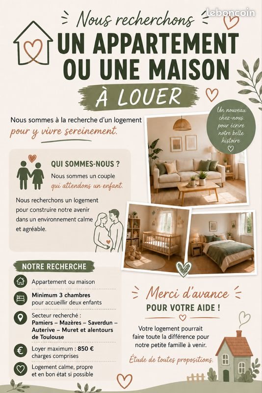Maison à louer, 80m², Mazères