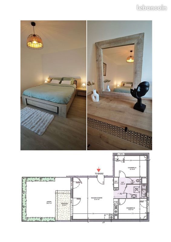 Appartement à vendre, 64m², Perrigny-lès-Dijon