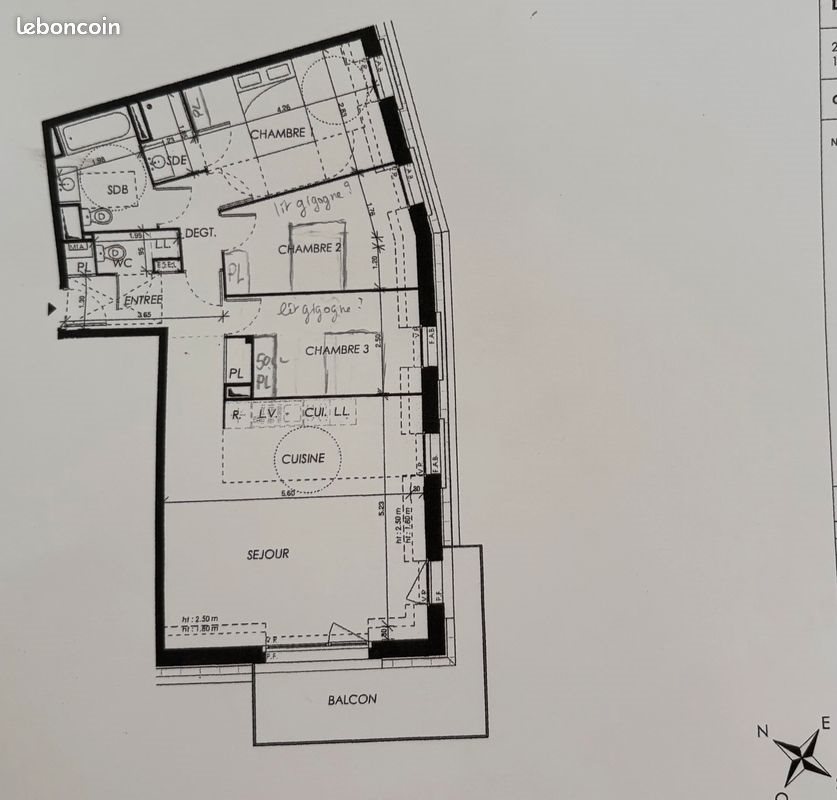 Appartement à louer, 81m², Villers-Bocage