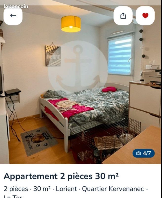 Appartement à louer, 30m², Lorient