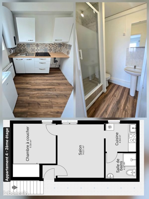 Appartement à louer, 33m², Lens