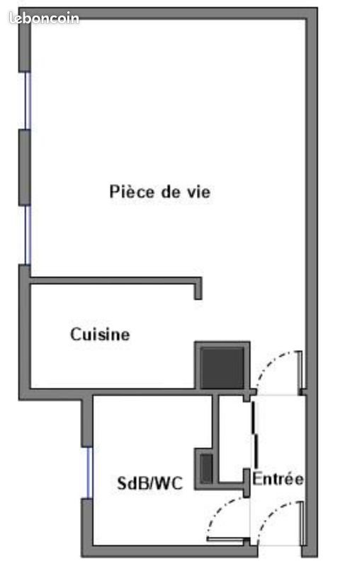 Appartement à louer, 32m², Quimper