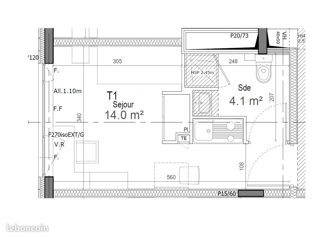 Appartement à vendre, 17m², Nantes