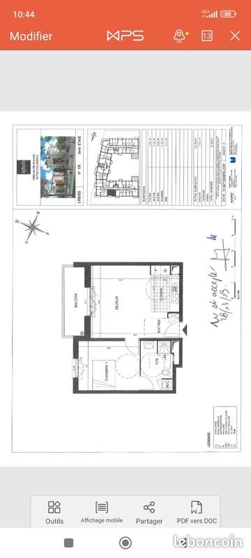 Appartement à louer, 43m², Colombes