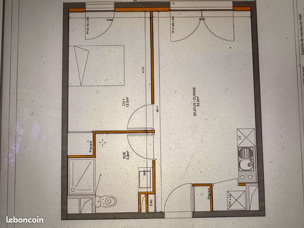 Appartement à louer, 42m², Villenave-d'Ornon