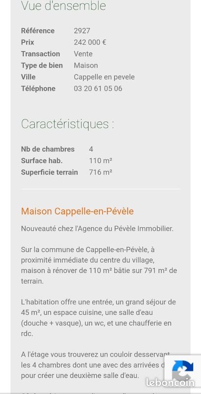 Maison à vendre, 80m², Cappelle-en-Pévèle