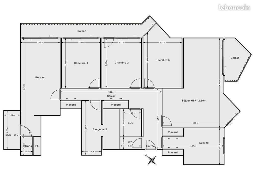 Appartement à vendre, 107m², Grigny