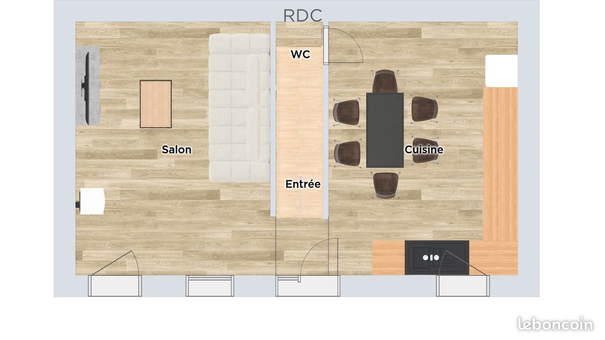 Maison à vendre, 65m², Champlitte