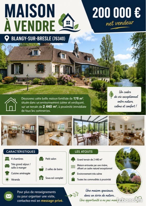 Maison à vendre, 178m², Blangy-sur-Bresle