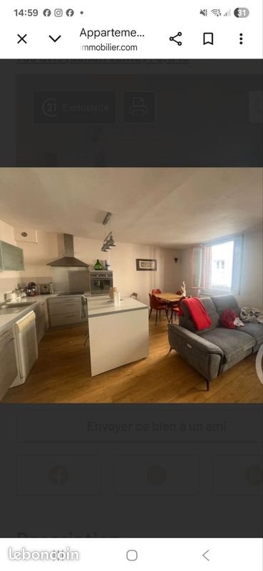 Appartement à louer, 65m², Aurillac