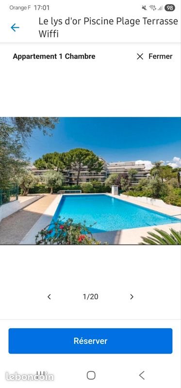 Appartement à louer, 35m², Antibes