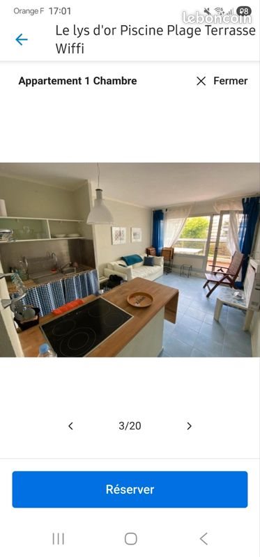 Appartement à louer, 35m², Antibes