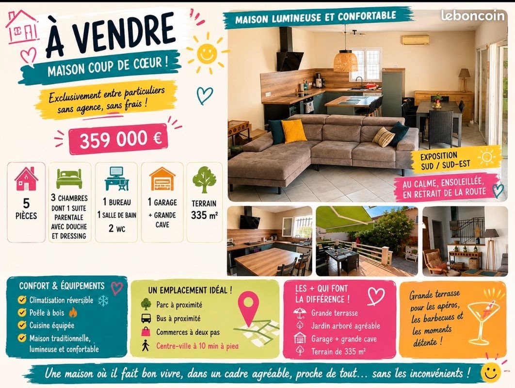 Maison à vendre, 95m², Mèze