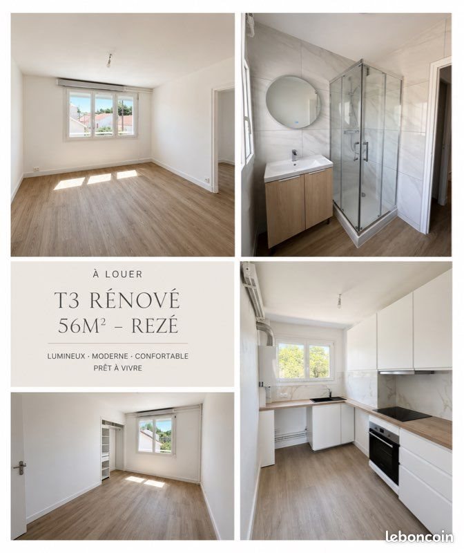 Appartement à louer, 56m², Rezé
