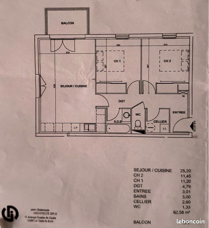 Appartement à louer, 60m², Floirac