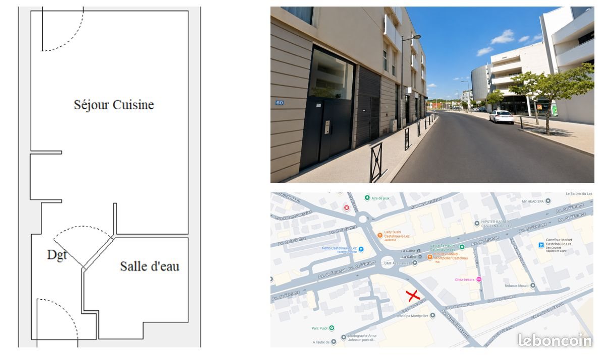 Appartement à louer, 20m², Castelnau-le-Lez